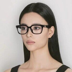 BRAND NEW Gucci GG1537OK 001 Black Demo Square Women Eyeglasses GG 1537OK